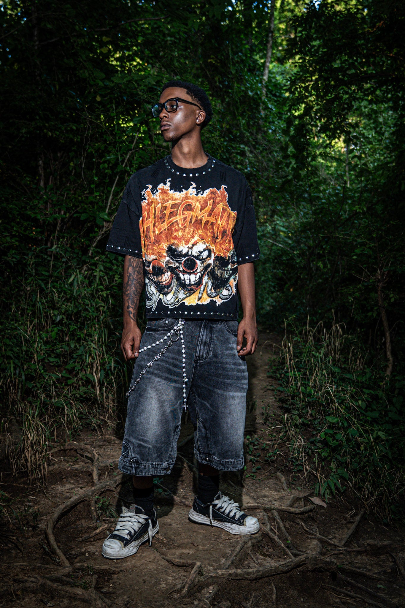 “BURN THE MASK” BLACK TEE